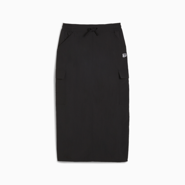 DOWNTOWN Cargo Midi Skirt Women, PUMA Black, large-ZAF