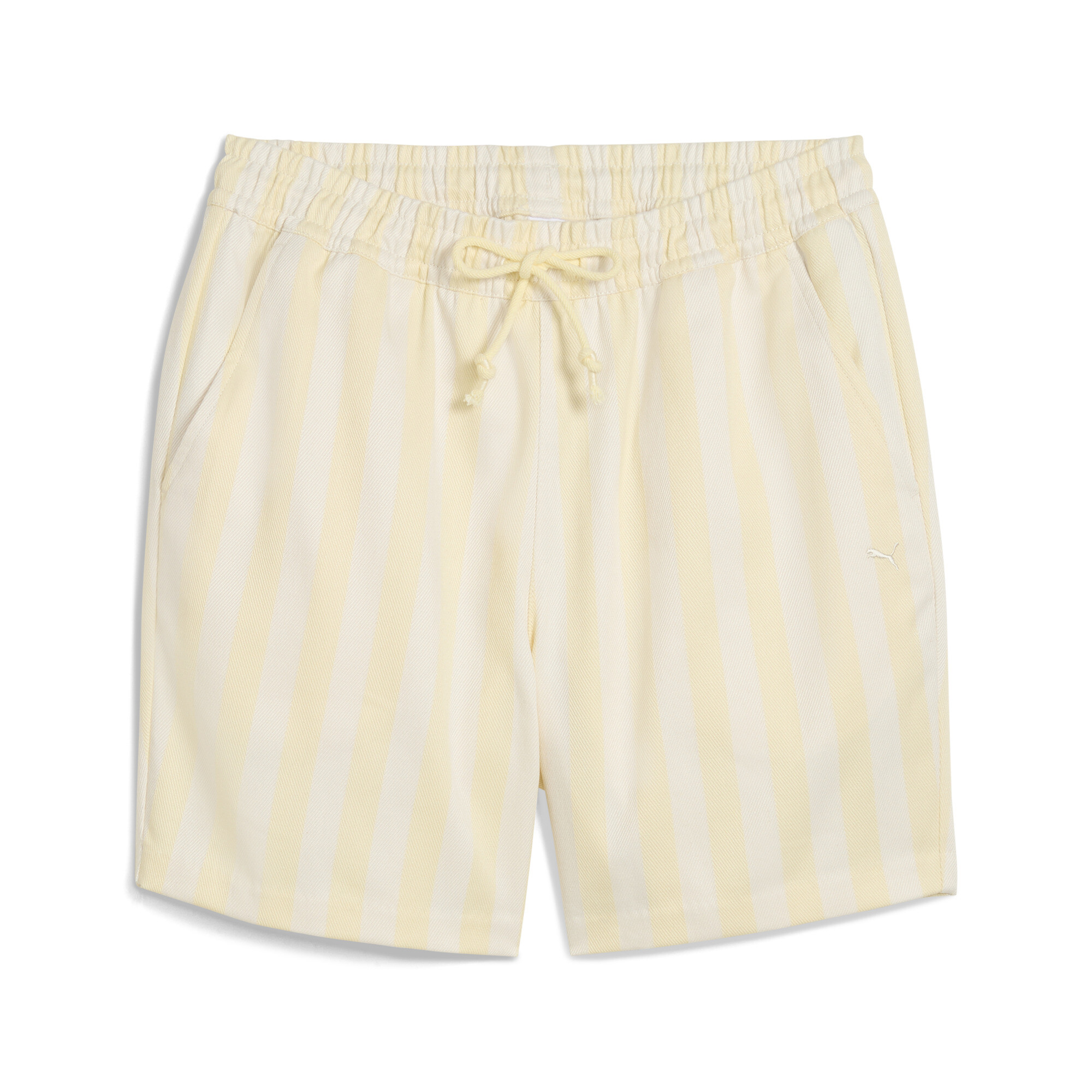 Puma Players Lane Shorts Herren | Mit Striped | Creamy Vanilla | Größe: M