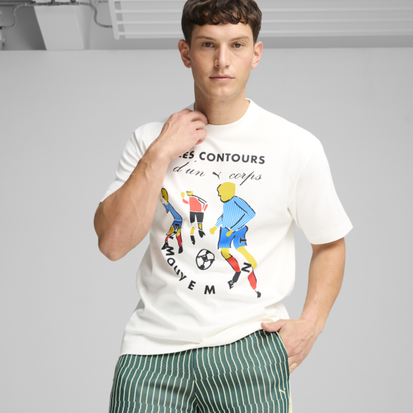 Remera estampada Players Lane para hombre, PUMA White, large-ARG