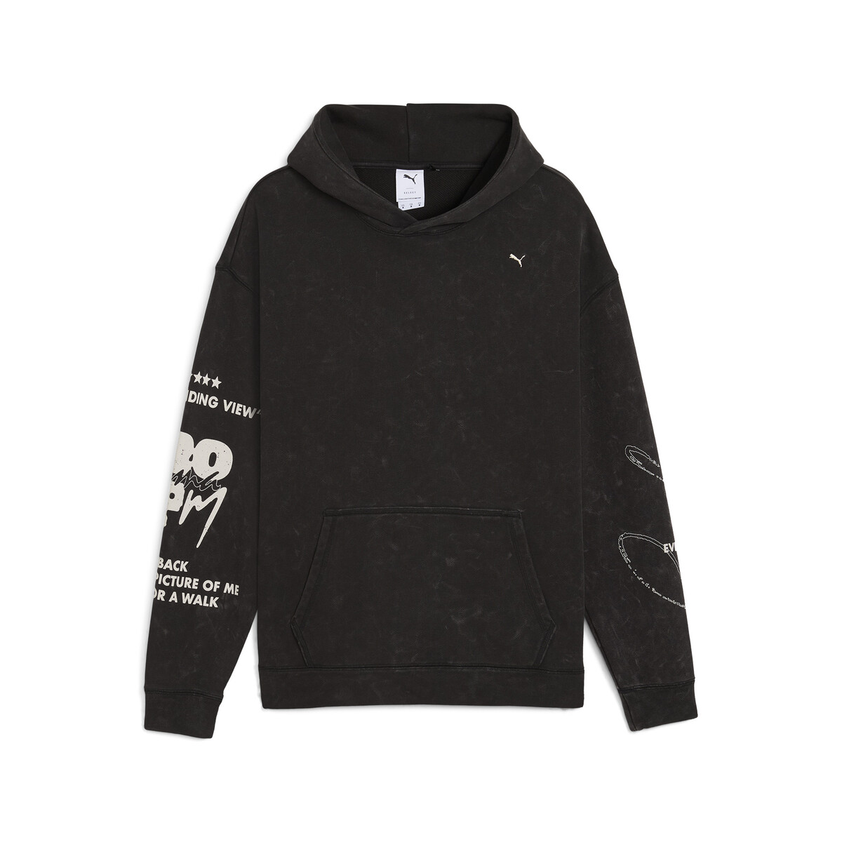 UNTERGRUND Oversized Hoodie in Black by PUMA, Medium