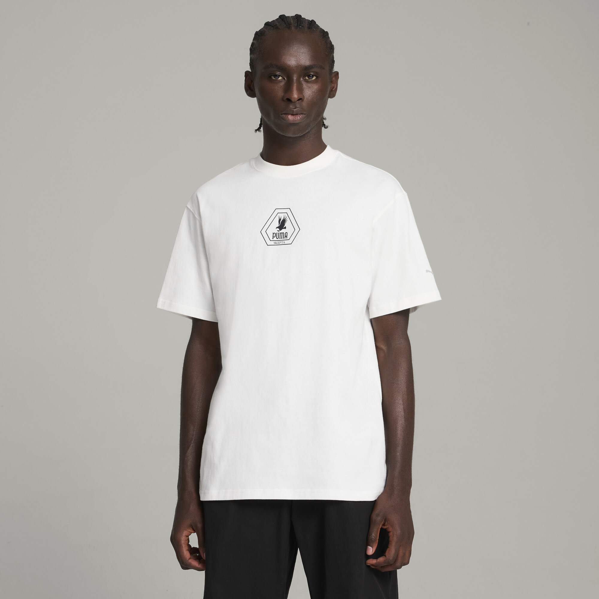 Men's Puma X SKEPTA Graphic T-Shirt, White, Size S, Clothing