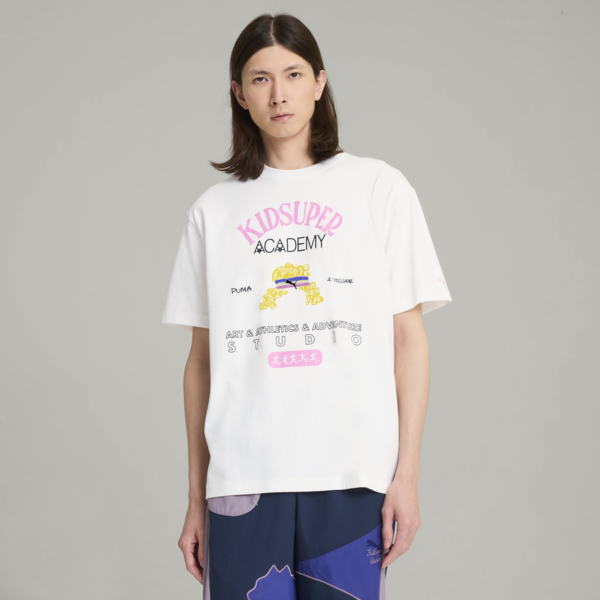 Remera PUMA x KIDSUPER Graphic para hombre, PUMA White, large-ARG