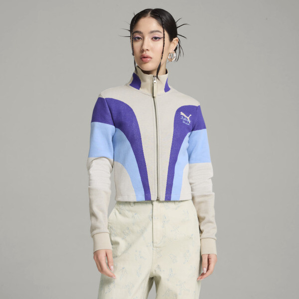 Puma X Kidsuper Women's Full-zip Jacket In Desert Dust