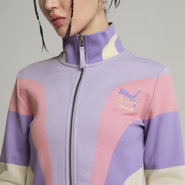 Top PUMA x KIDSUPER para mujer, Vivid Violet, large-ARG