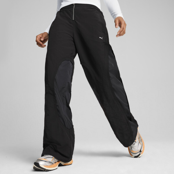 Pantalones THE FAST RACE para mujer, PUMA Black, swatch-ARG