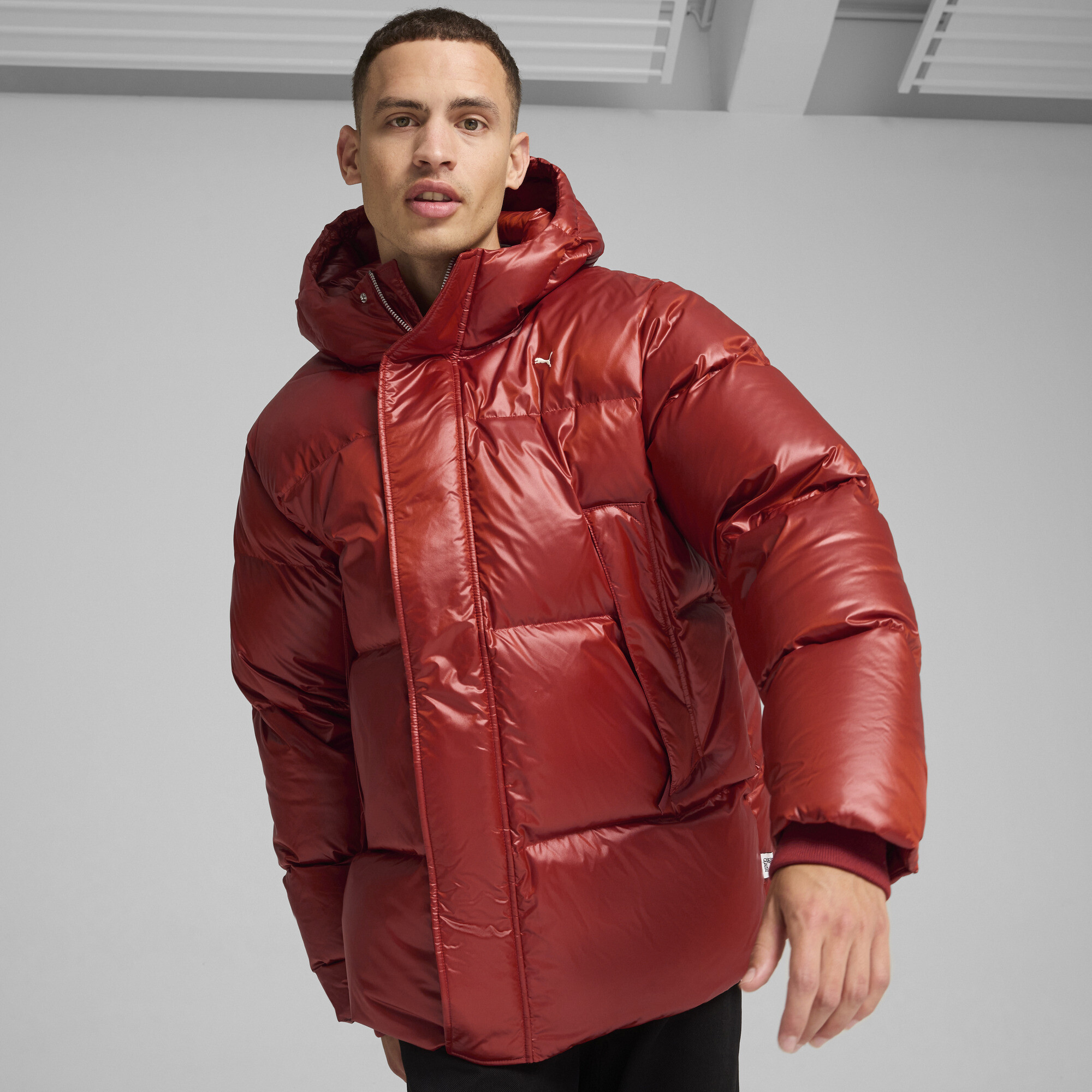Пуховик MMQ Down Jacket Men | Цвет: Красный | Mars Red | Puma