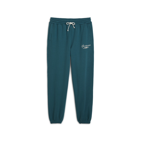 Pantalones de chándal CLASSICS+ Relaxed para hombre, Cold Green, large-ARG