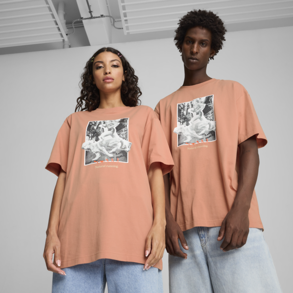 Camiseta CLUB DE COURSE Graphic unisex, Deeva Peach, large-ARG