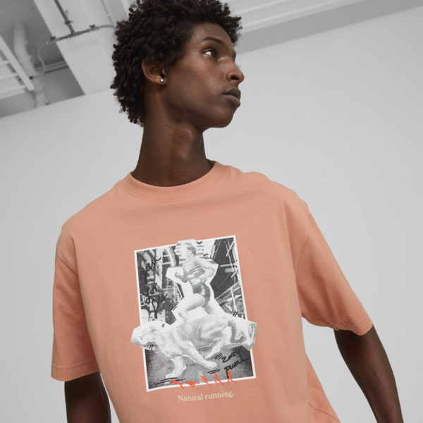 Camiseta CLUB DE COURSE Graphic unisex, Deeva Peach, large-ARG