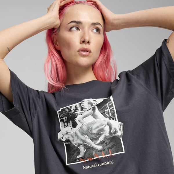 CLUB DE COURSE Graphic Tee Unisex, Galactic Gray, large-ZAF
