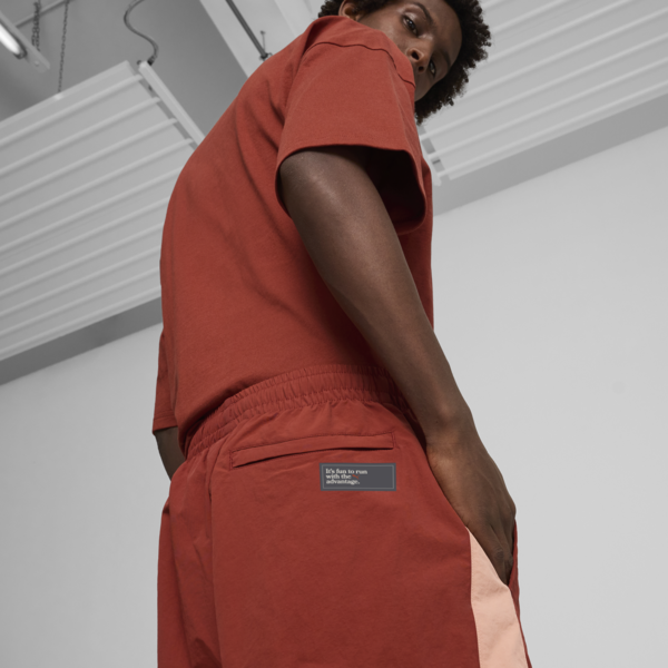 Pantalones deportivos CLUB DE COURSE unisex, Mars Red-Deeva Peach, large-ARG