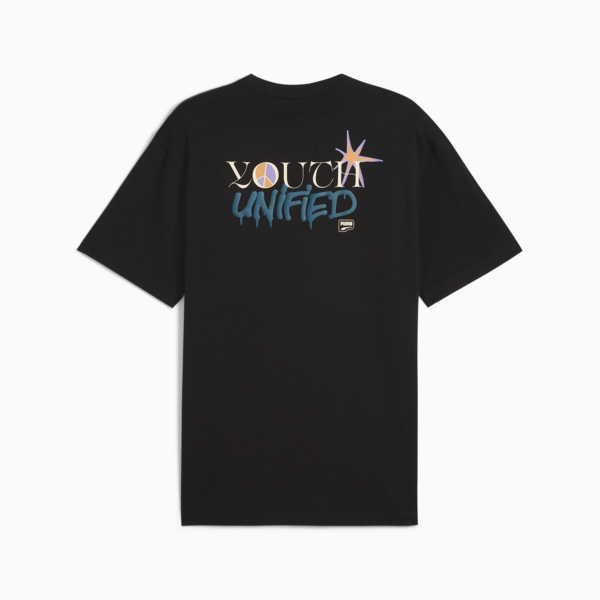 Remera Downtown Relaxed Graphic, PUMA Black, large-ARG