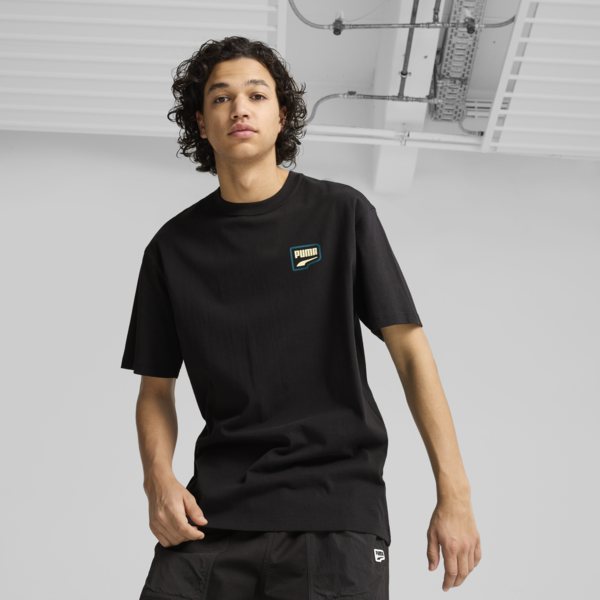 Remera Downtown Relaxed Graphic, PUMA Black, large-ARG