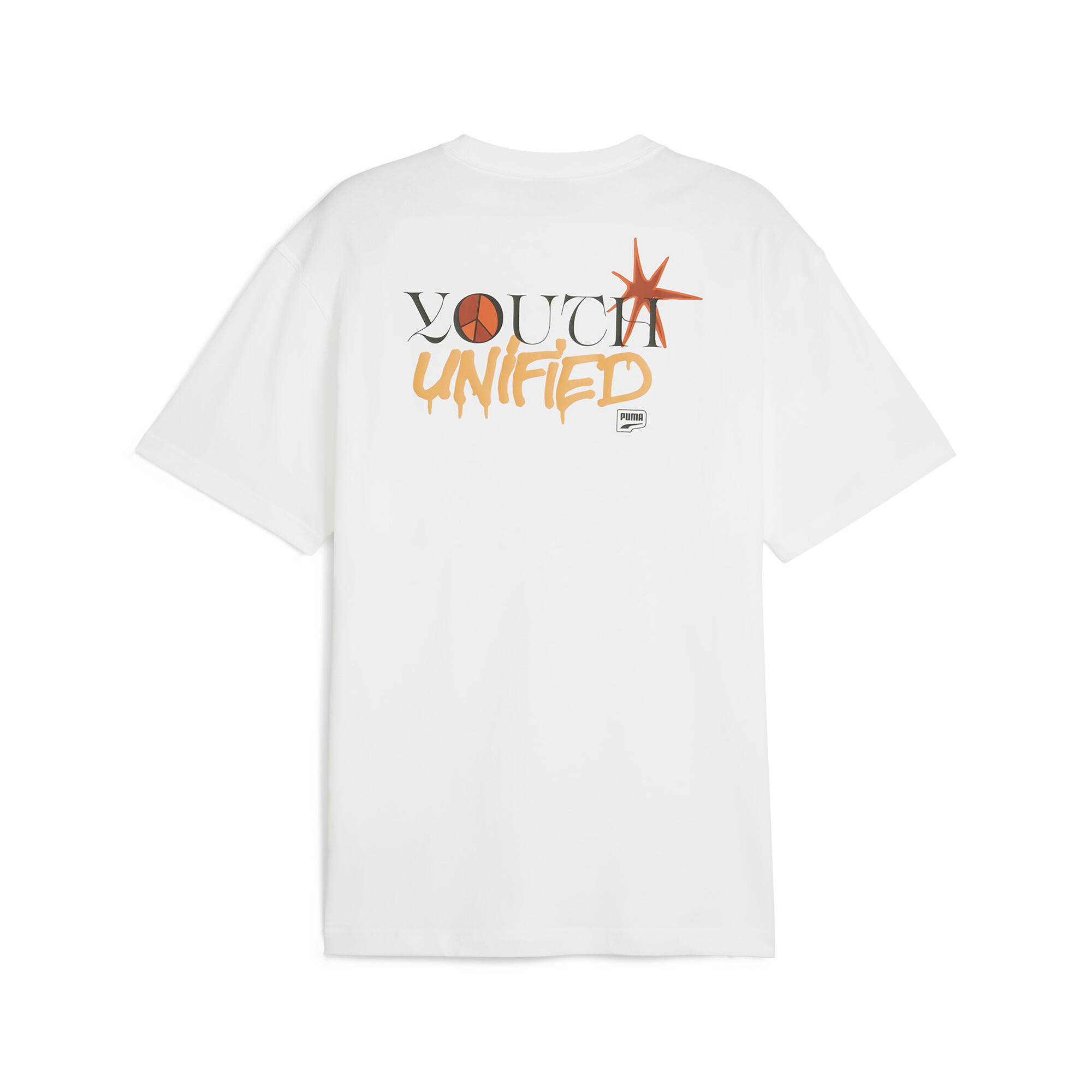 DOWNTOWN relaxed grafisch T-shirt voor Heren, Wit, Maat XXL | PUMA
