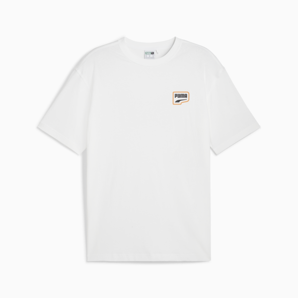 Remera Downtown Relaxed Graphic, PUMA White, large-ARG
