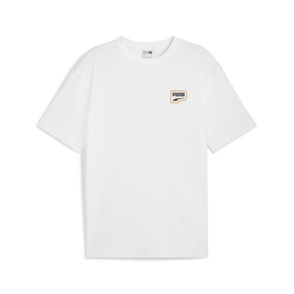 DOWNTOWN Relaxed Graphic Tee Men, PUMA White, large-ZAF