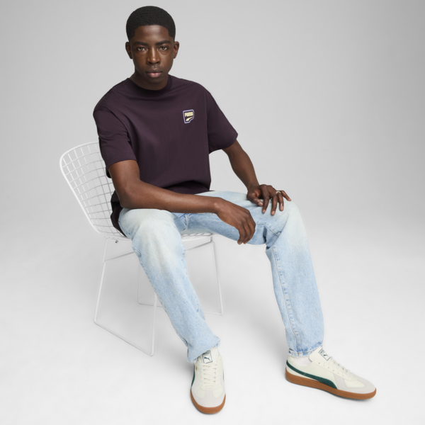 DOWNTOWN Relaxed Graphic Tee Men, Midnight Plum, large-ZAF