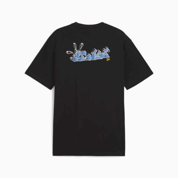 Remera Downtown Relaxed Graphic, PUMA Black-Fresh Pear, large-ARG
