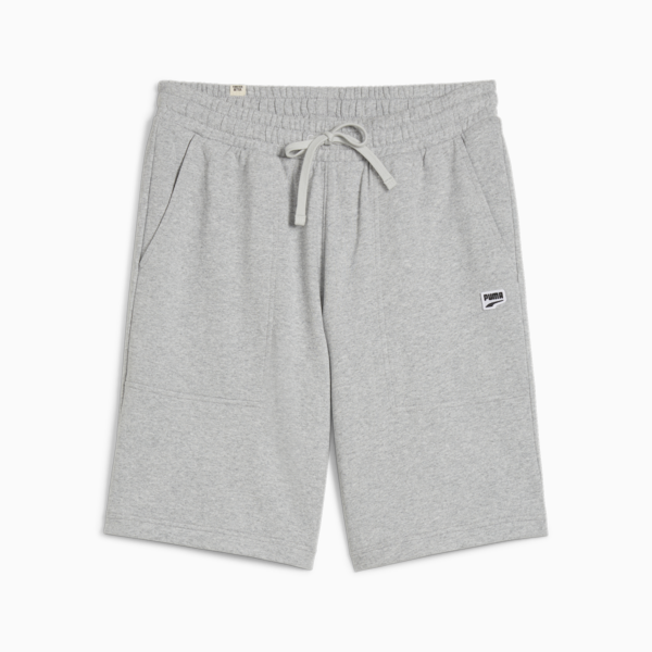 DOWNTOWN Relaxed Shorts Unisex, Light Gray Heather, large-MEX