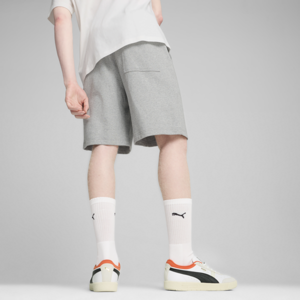 DOWNTOWN Relaxed Shorts Unisex, Light Gray Heather, large-MEX