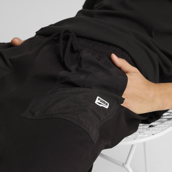 Pantalones tipo paracaídas DOWNTOWN para hombre, PUMA Black, large-ARG