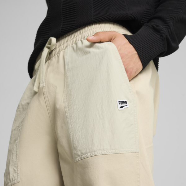 DOWNTOWN Parachute Pants Men, Desert Dust, large-ZAF