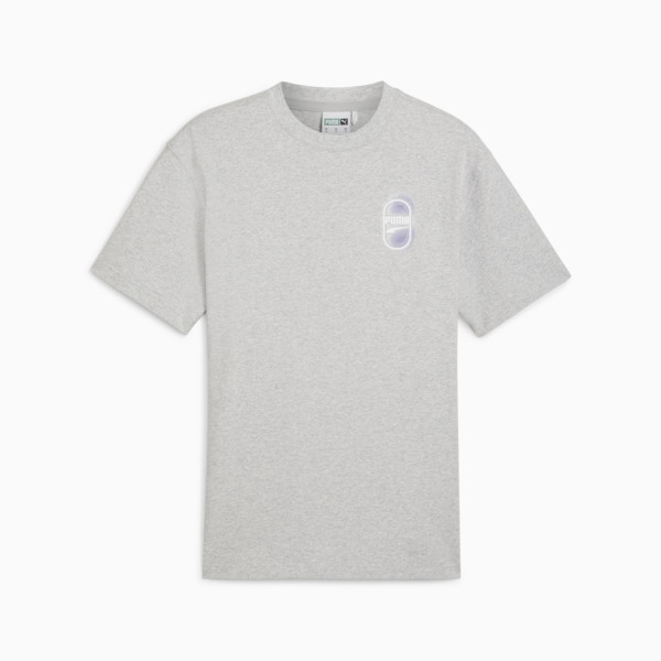 Remera DOWNTOWN 180 Graphic unisex, Light Gray Heather, large-ARG