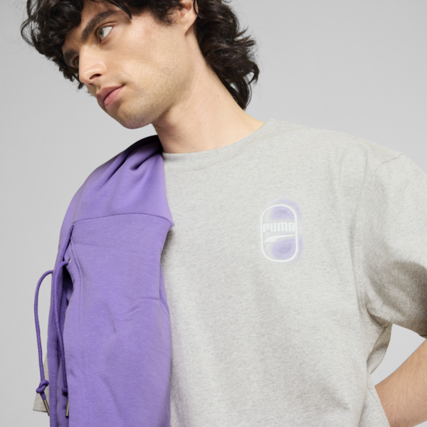 Remera DOWNTOWN 180 Graphic unisex, Light Gray Heather, large-ARG