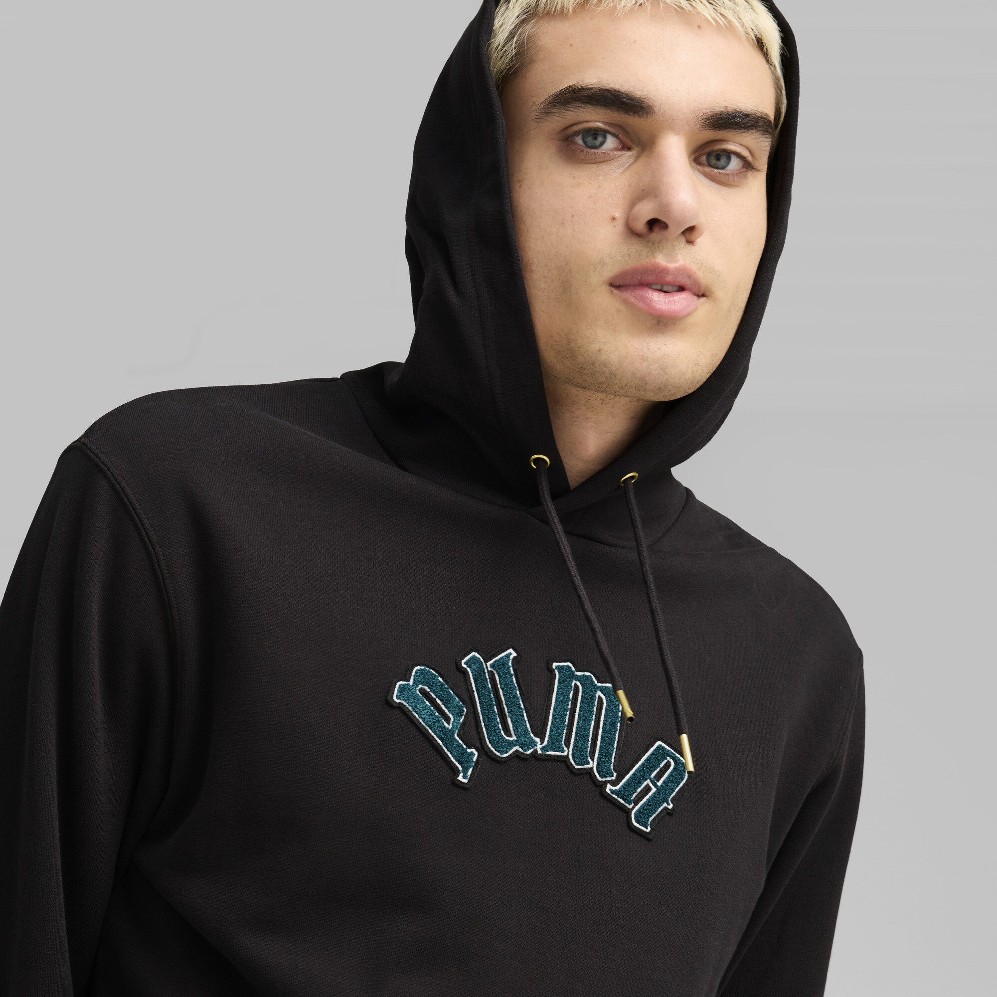 Men's Puma PLAY LOUD CLASSICS Hoodie, Black, Size M, Clothing