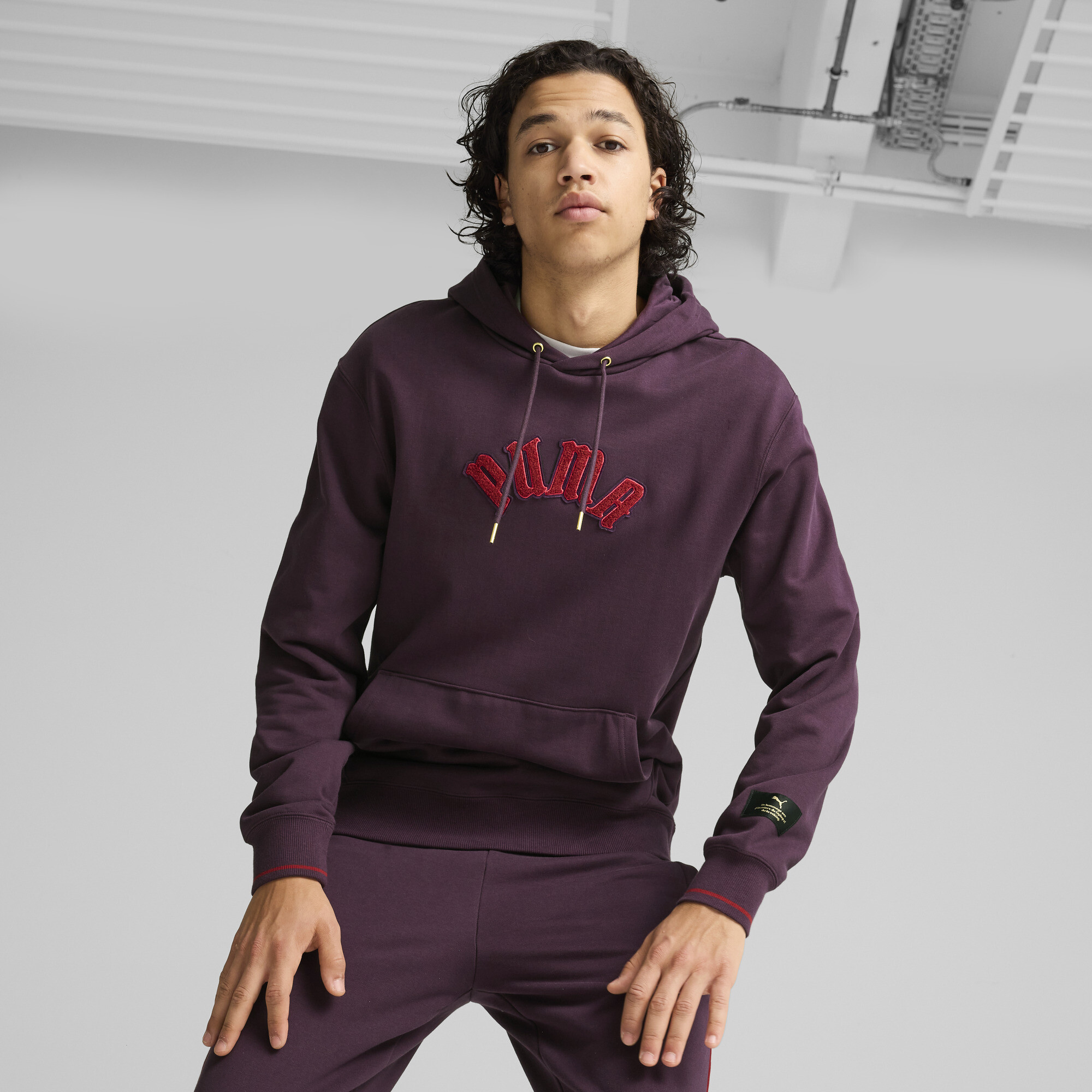 Men's Puma PLAY LOUD CLASSICS Hoodie, Purple, Size XXL, Clothing