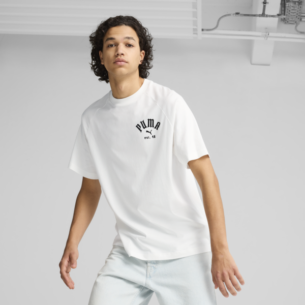Remera CLASSICS Relaxed Graphic para hombre, PUMA White, large-ARG