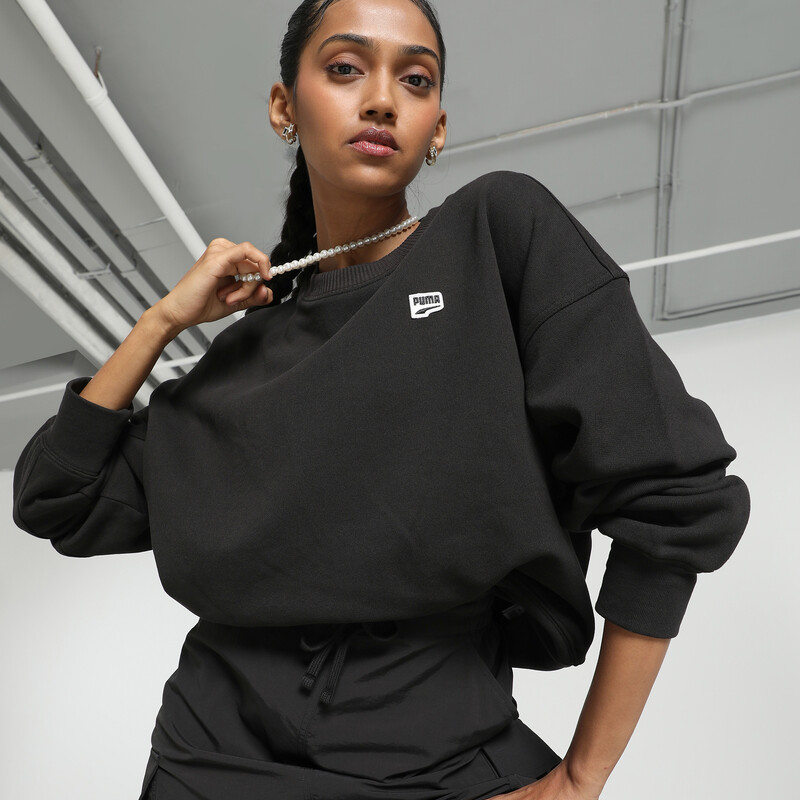 

Women's PUMA DOWNTOWN RE:COLLECTION Crew Neck Oversized Fit Sweatshirt