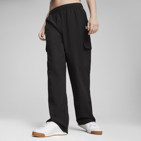 DOWNTOWN Cargo Pants Women, PUMA Black, large-MEX
