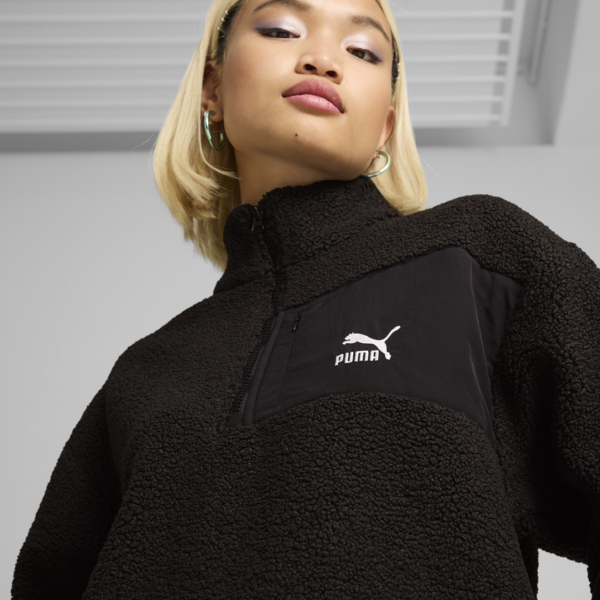Sudadera CLASSICS Winterized Mujer, PUMA Black, large-MEX