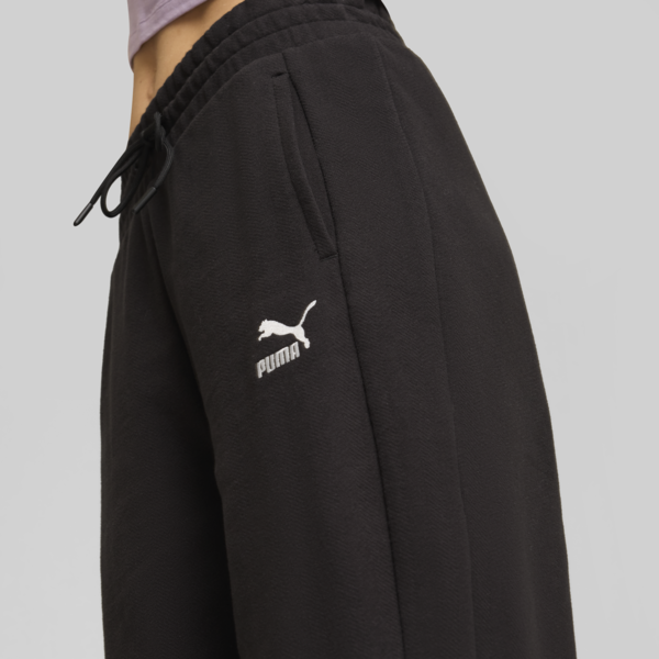 T7 High Waist Track Pants Women, PUMA Black-PUMA Black, large-MEX