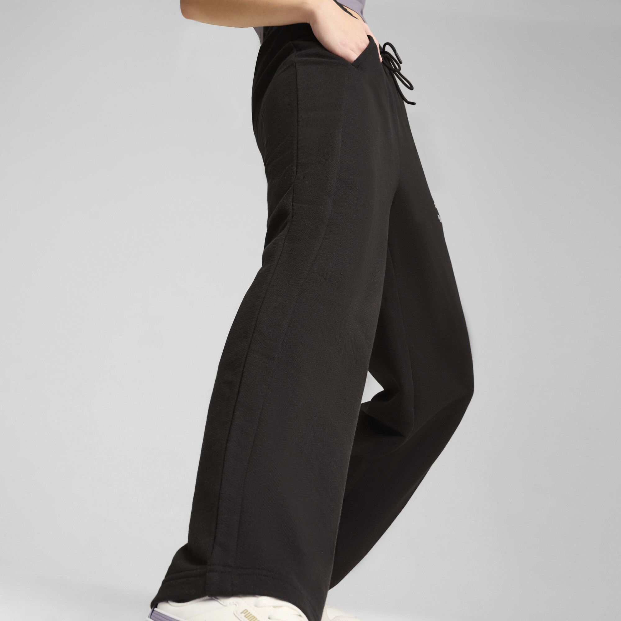 Women's Puma T7 High Waist Track Pants, Black, Size S, Lifestyle