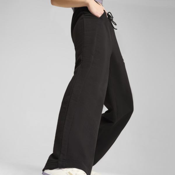 T7 High Waist Track Pants Women, PUMA Black-PUMA Black, large-MEX