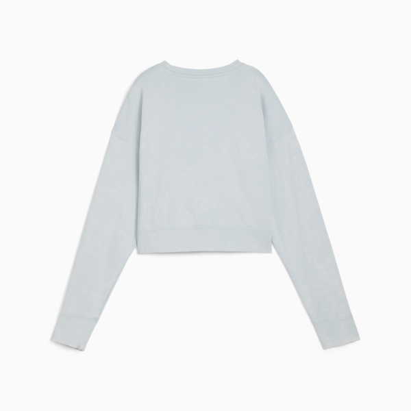 DARE TO Relaxed Washed Crew Women, Frosted Dew, large-MEX