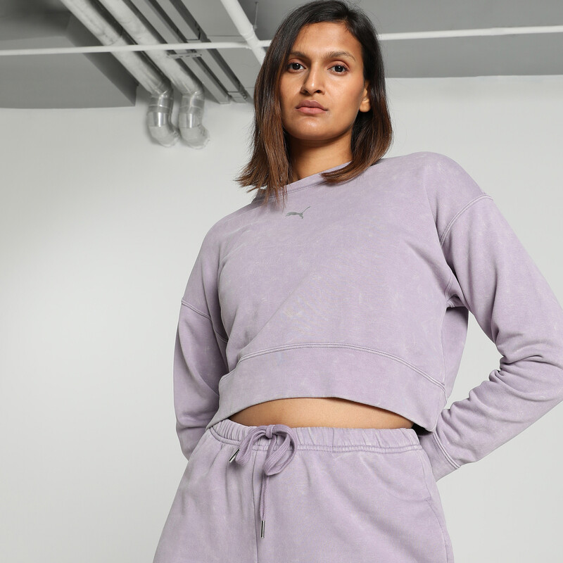 

Women's PUMA DARE TO Relaxed Fit Washed Crew-Neck Sweatshirt