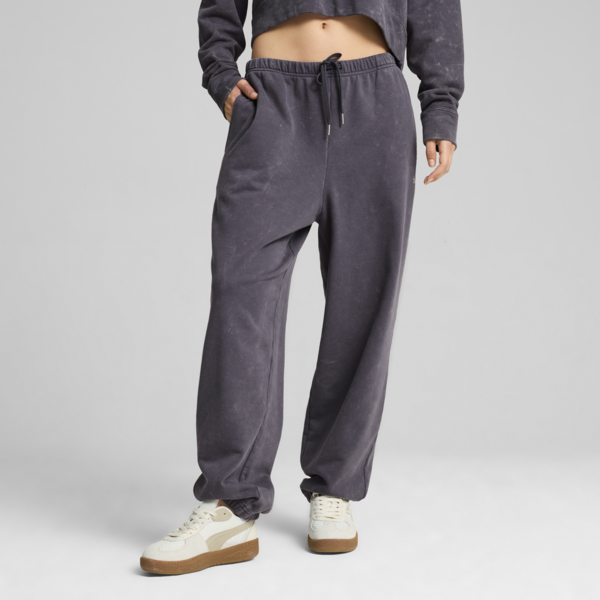 DARE TO Relaxed Washed Pants Women, Galactic Gray, large-ZAF