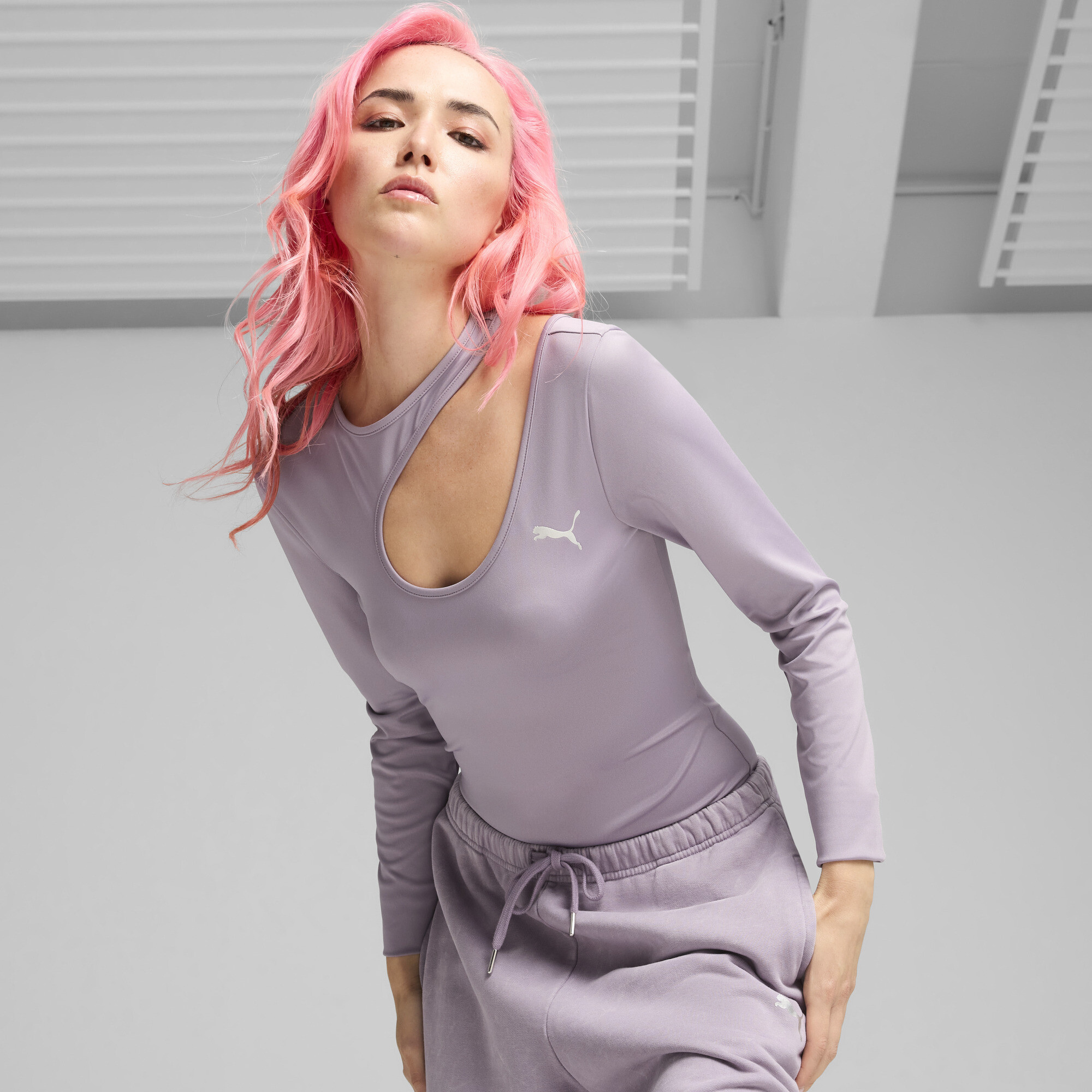 Puma DARE TO Body Damen | Mit Plain | Pale Plum | Größe: M