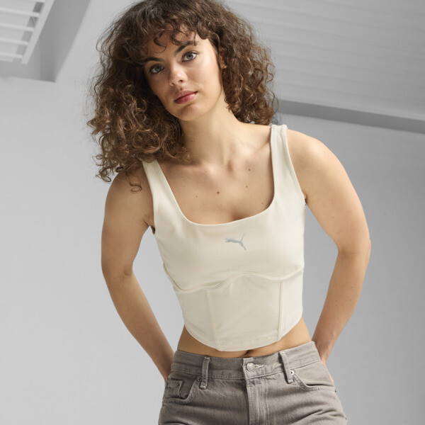 Shop Puma Dare To Gym2k Women's Corset In Alpine Snow