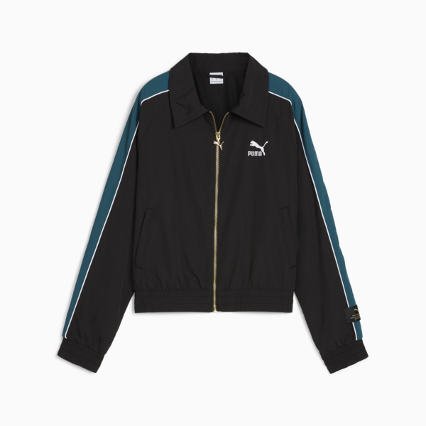 Campera deportiva T7 para mujer, PUMA Black, large-ARG