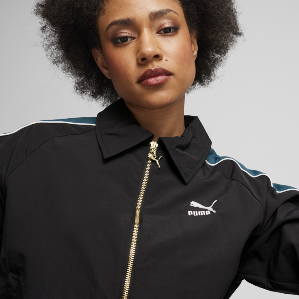 Campera deportiva T7 para mujer, PUMA Black, large-ARG