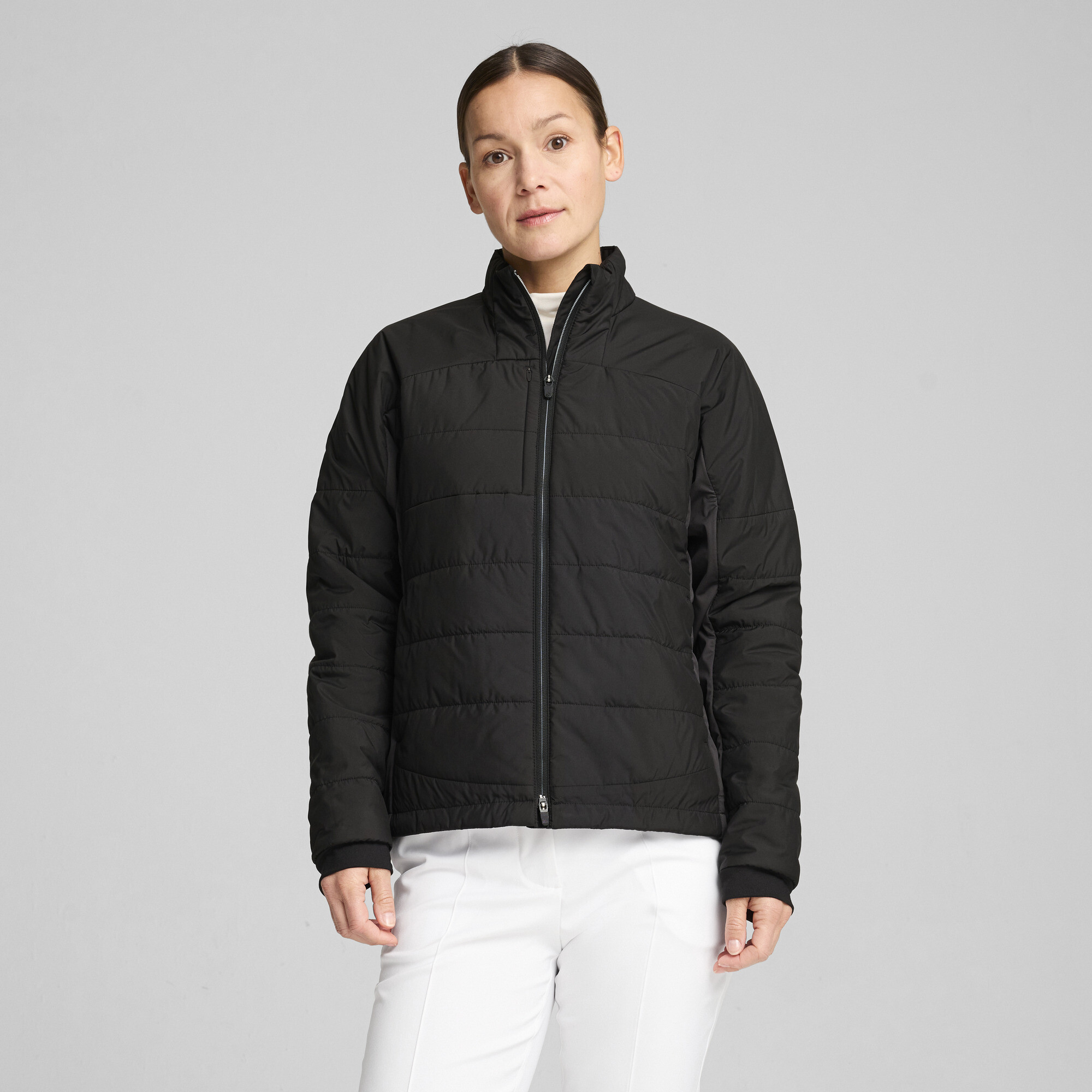 Puma Kyley Gesteppte Golfjacke Damen | Mit Plain | Black | Größe: L