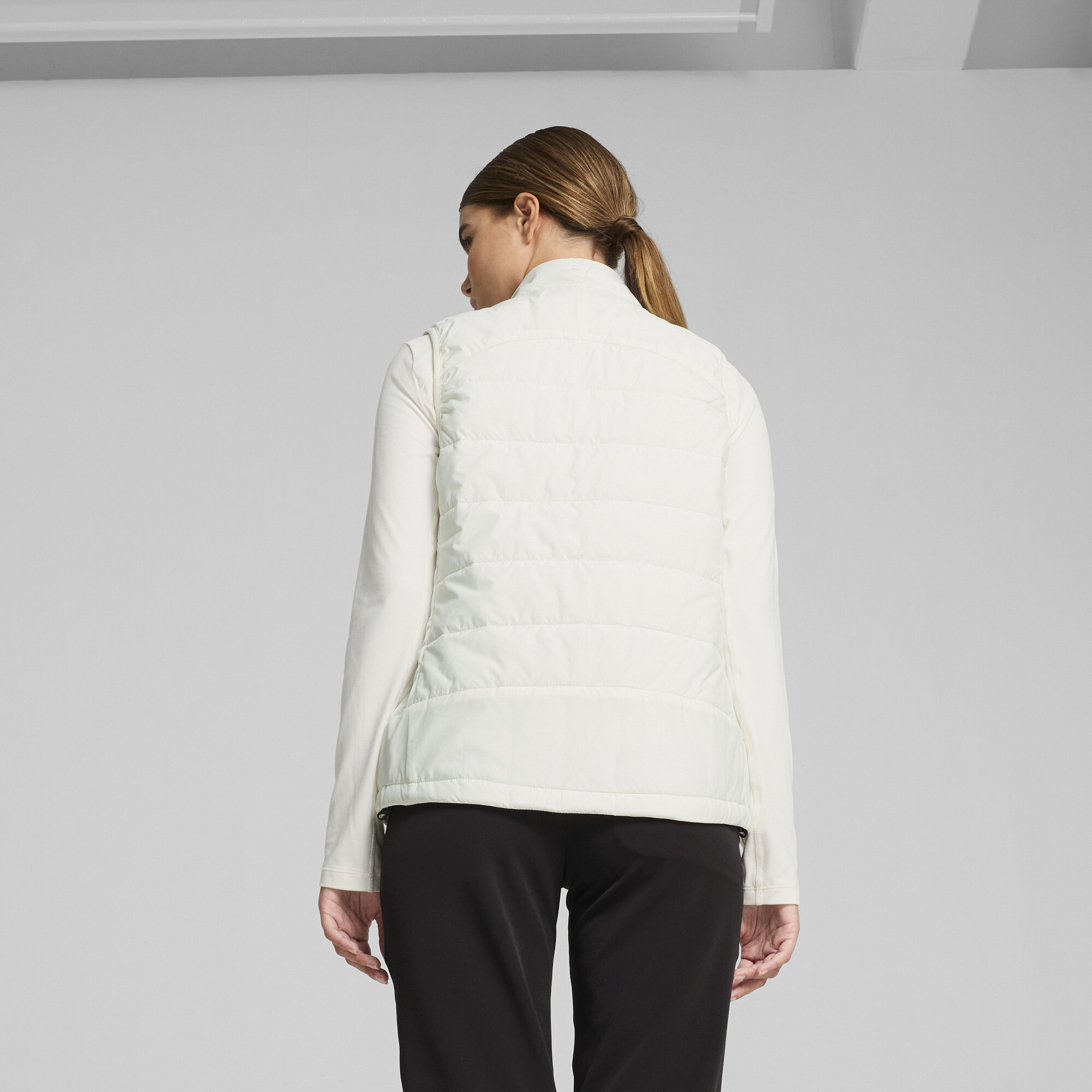 PUMA Kyley gewatteerd golfvest voor Dames, Wit, Maat XL thumbnail 5