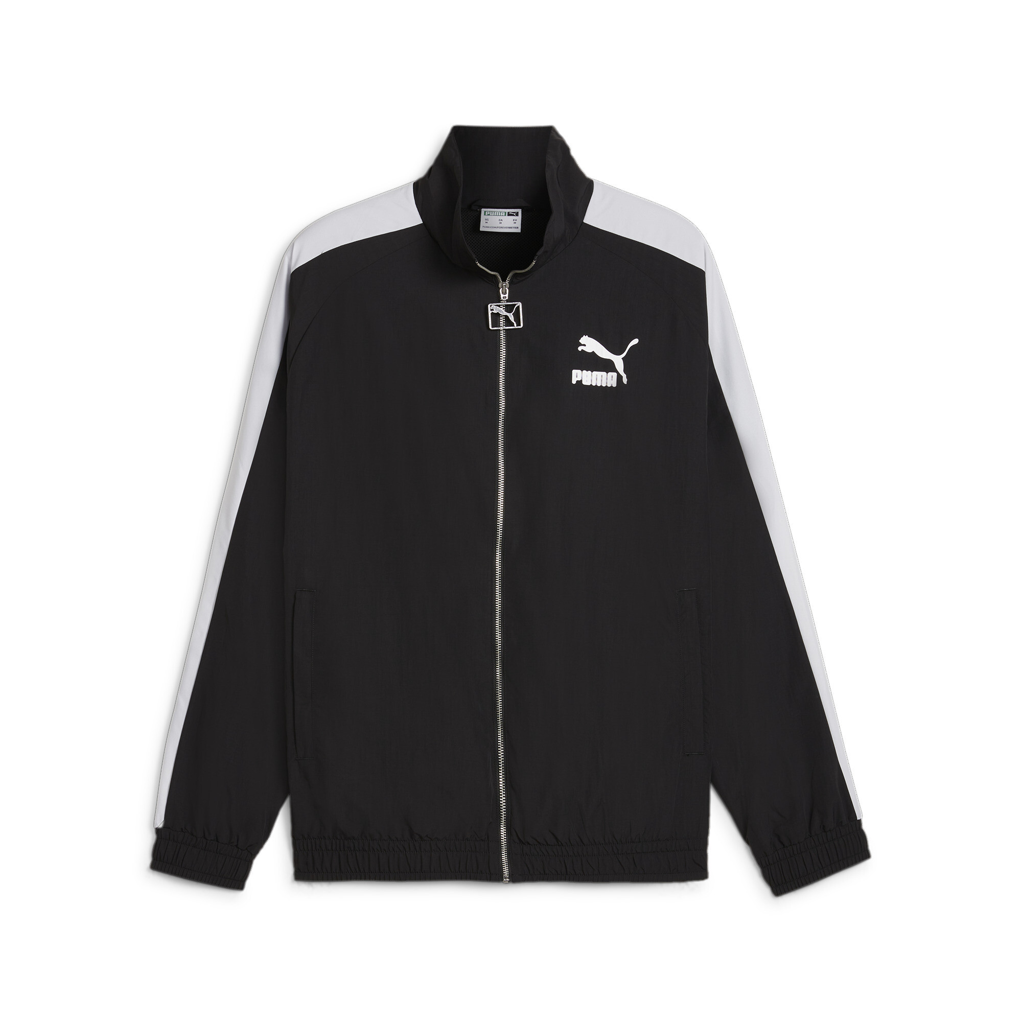 Puma T7's Oversized Track Jacket, Black, Size S, Clothing