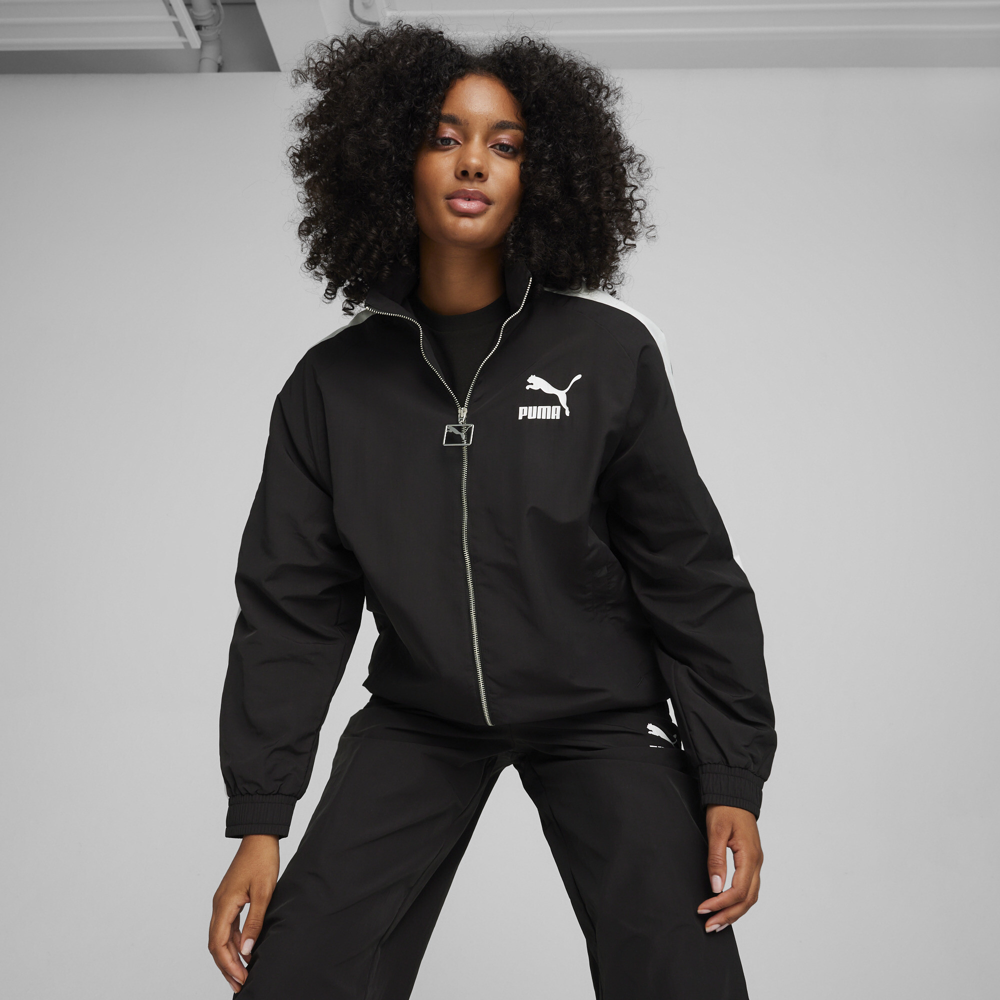 Puma T7 Oversized Track Jacket Unisex, Black, Size XS, Clothing