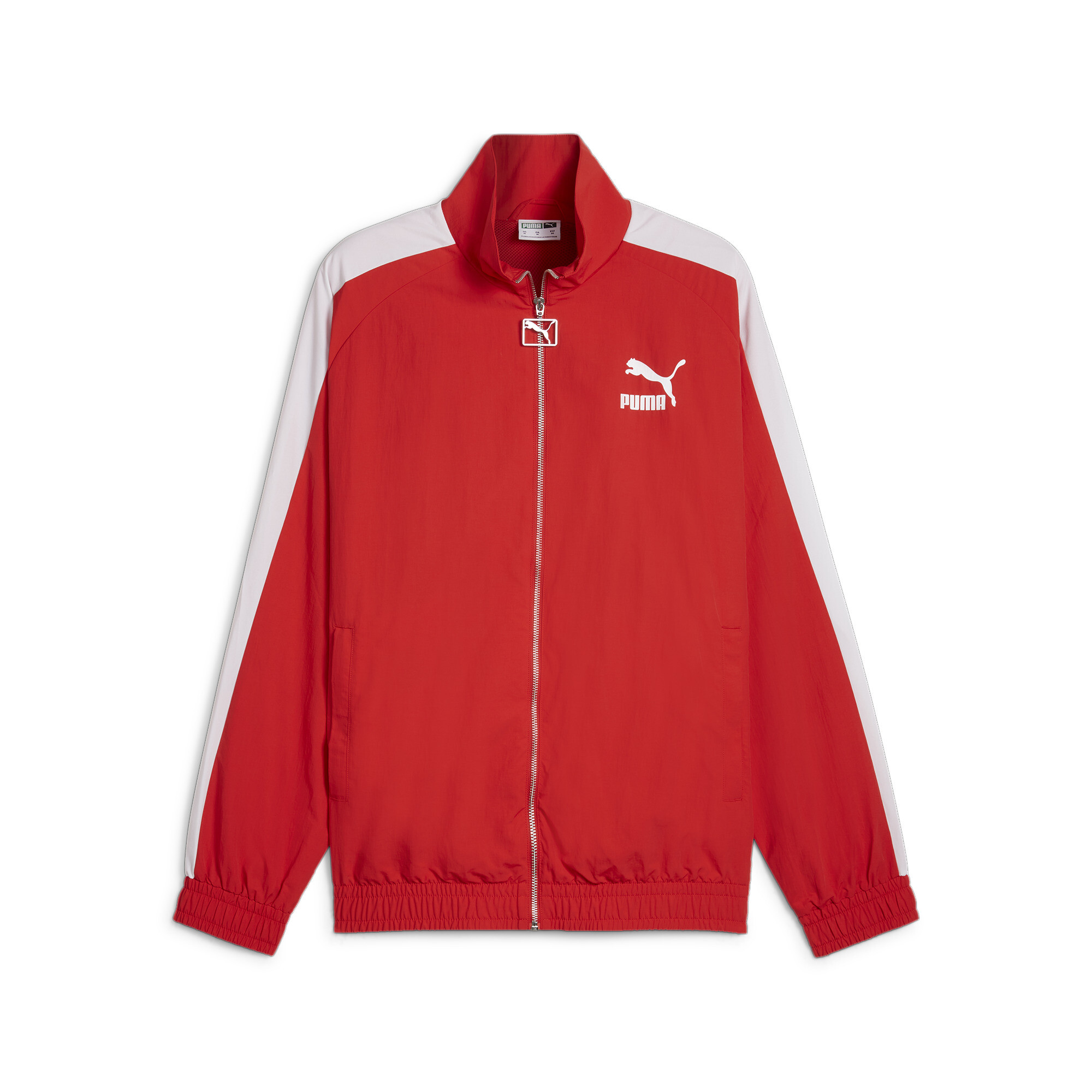 Puma T7's Oversized Track Jacket, Red, Size M, Clothing