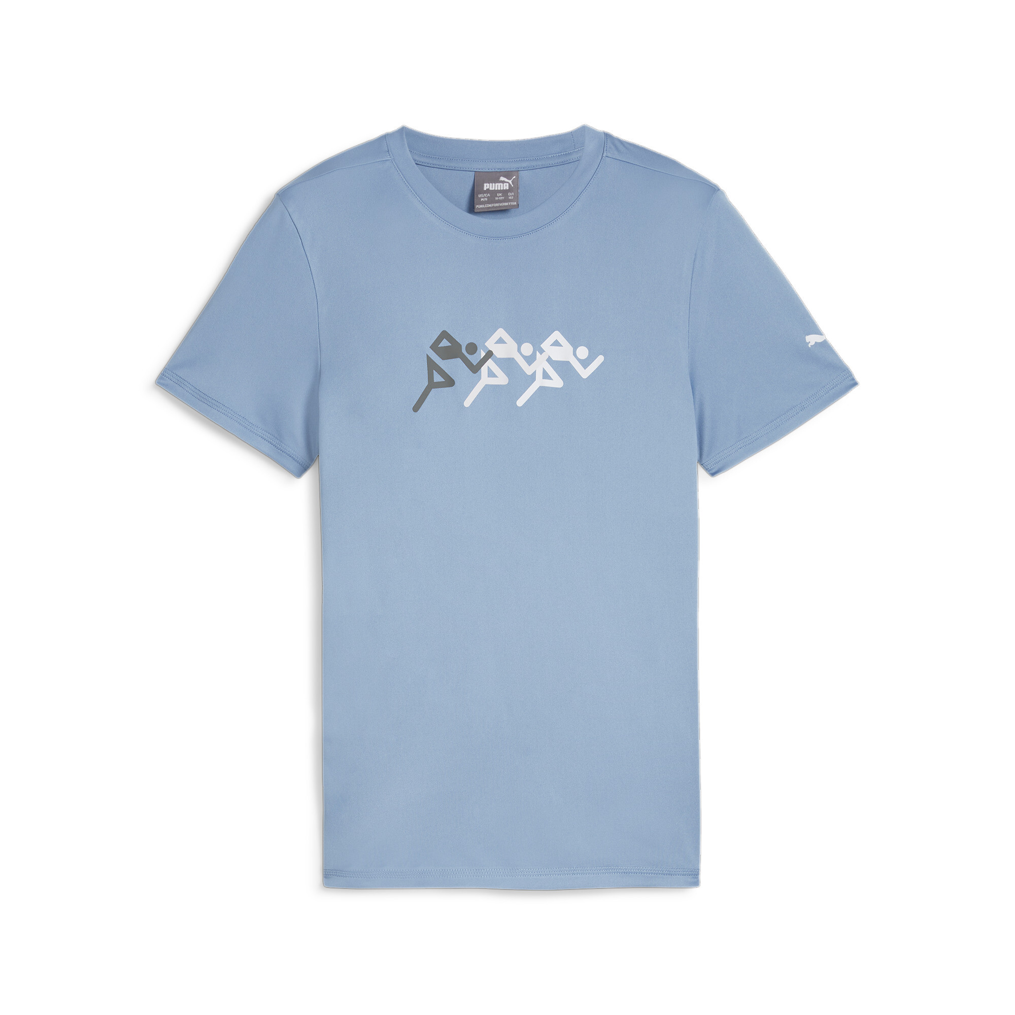 Puma Run Favorite Graphic T-shirt In Blue